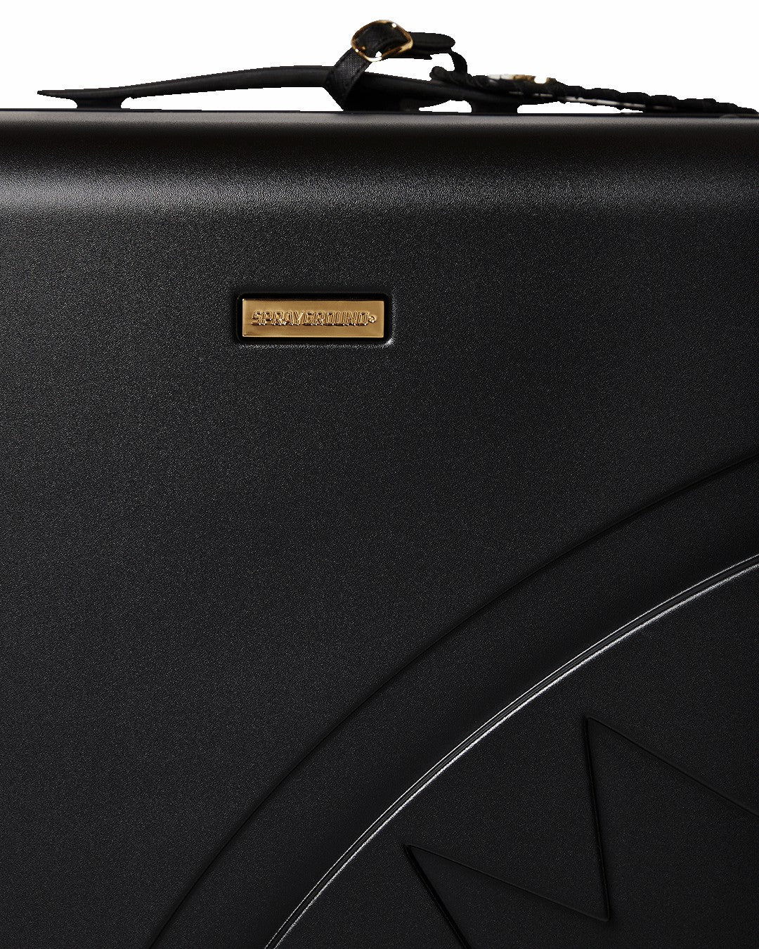 REALITY CHECK SHARKITECTURE FULL-SIZE JETBLACK LUGGAGE (GOLD HARDWARE) | Sprayground Online