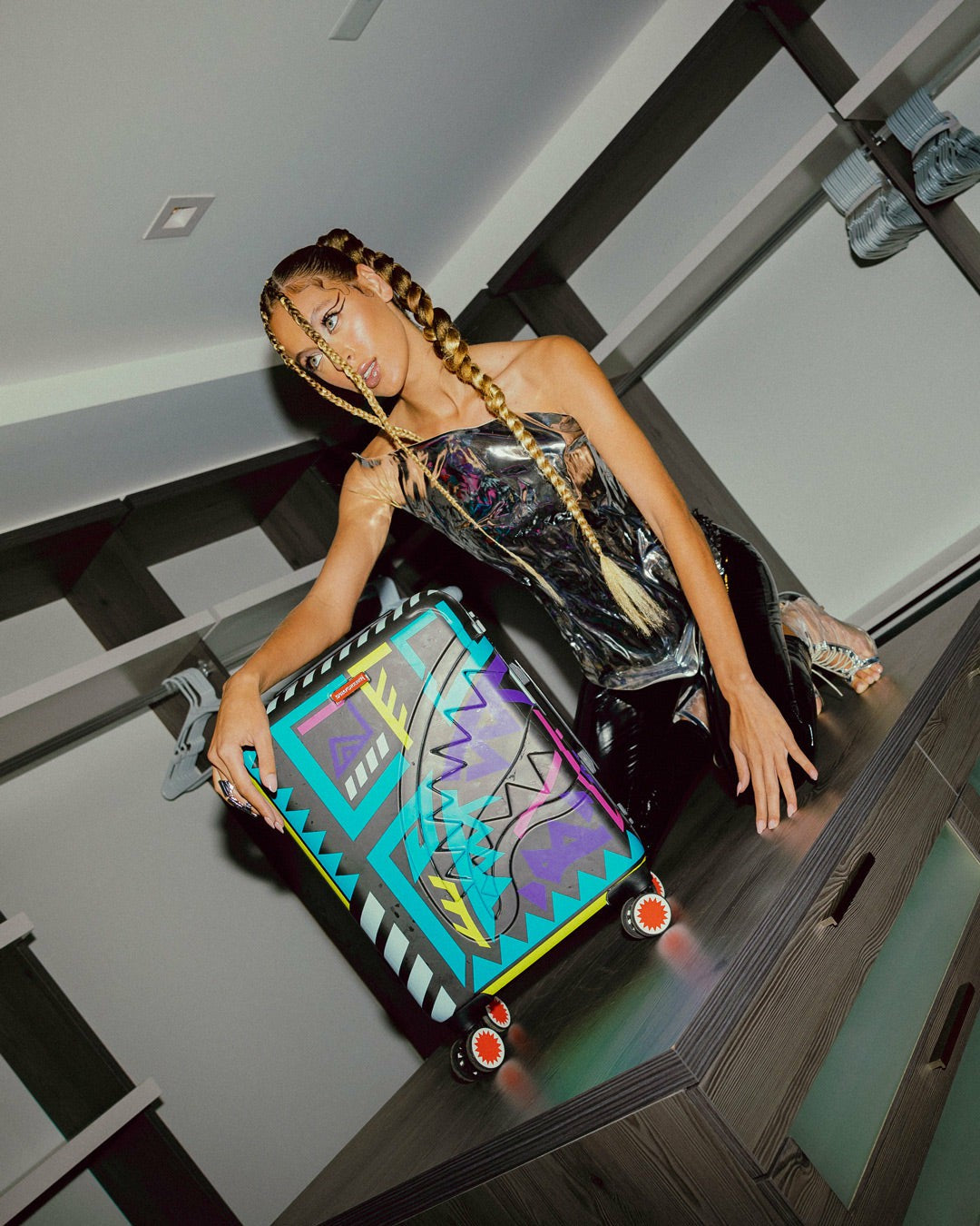 A.I. PATH TO THE FUTURE III HARDSHELL CARRY-ON LUGGAGE - SANDFLOWER CO | Sprayground Discount