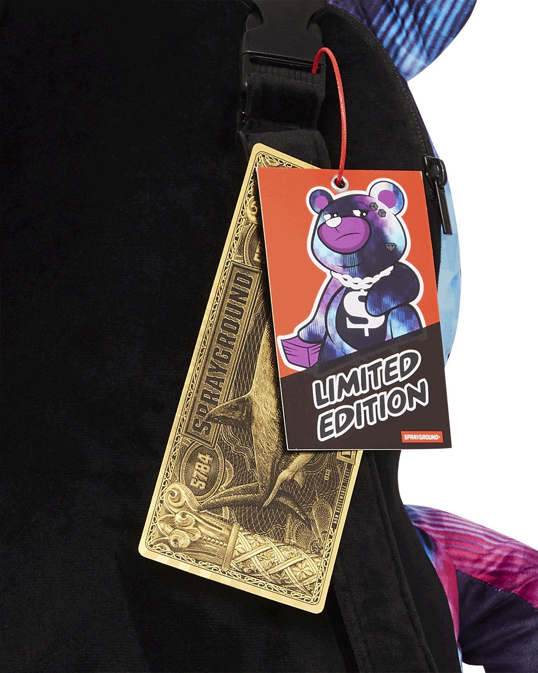 SHARKCLUB ELECTRONICA MONEYBEAR TEDDYBEAR BACKPACK | Sprayground US