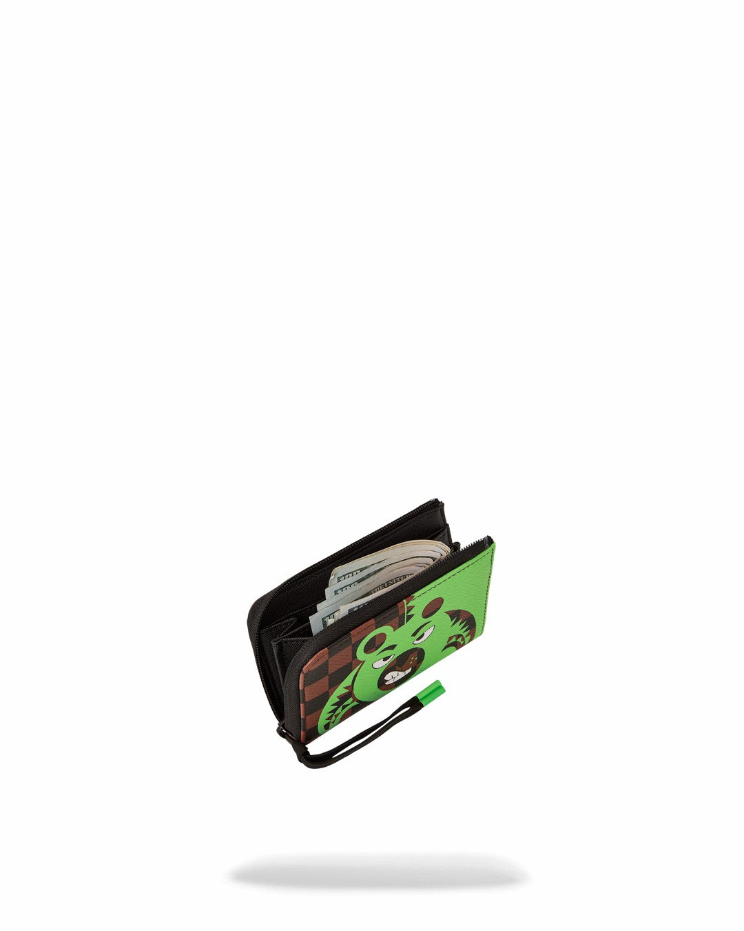 GREEN MONEY BEAR WALLET | Sprayground sale