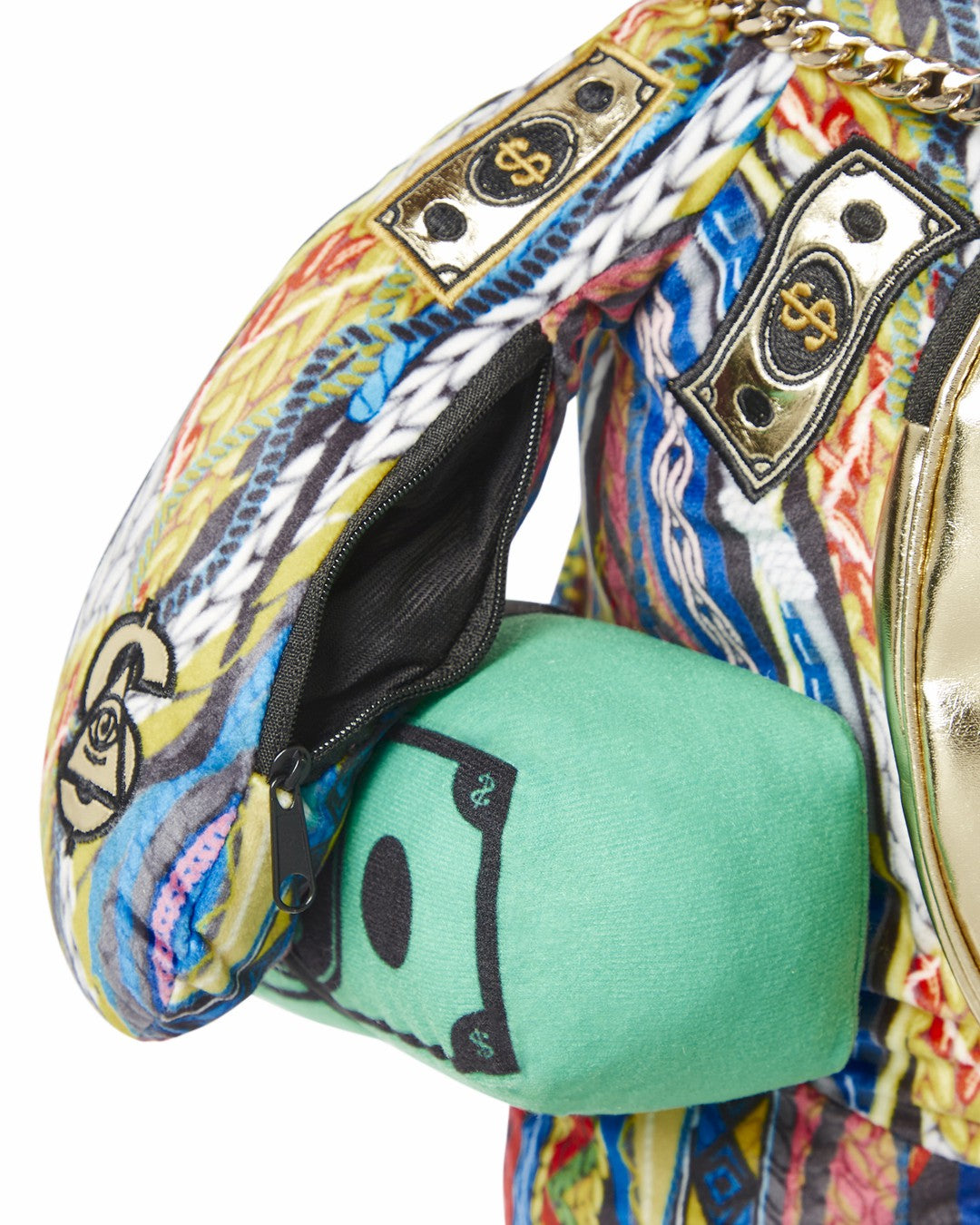 THE GOLDEN AGE MONEYBEAR TEDDYBEAR BACKPACK | Sprayground sale