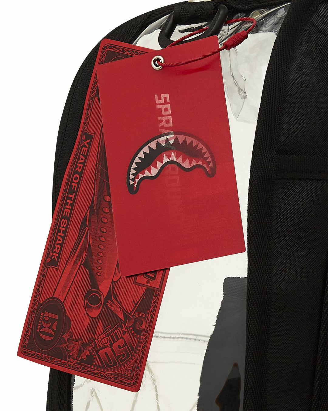 CLEAR BACKPACK - SHARK CENTRAL | Sprayground for sale