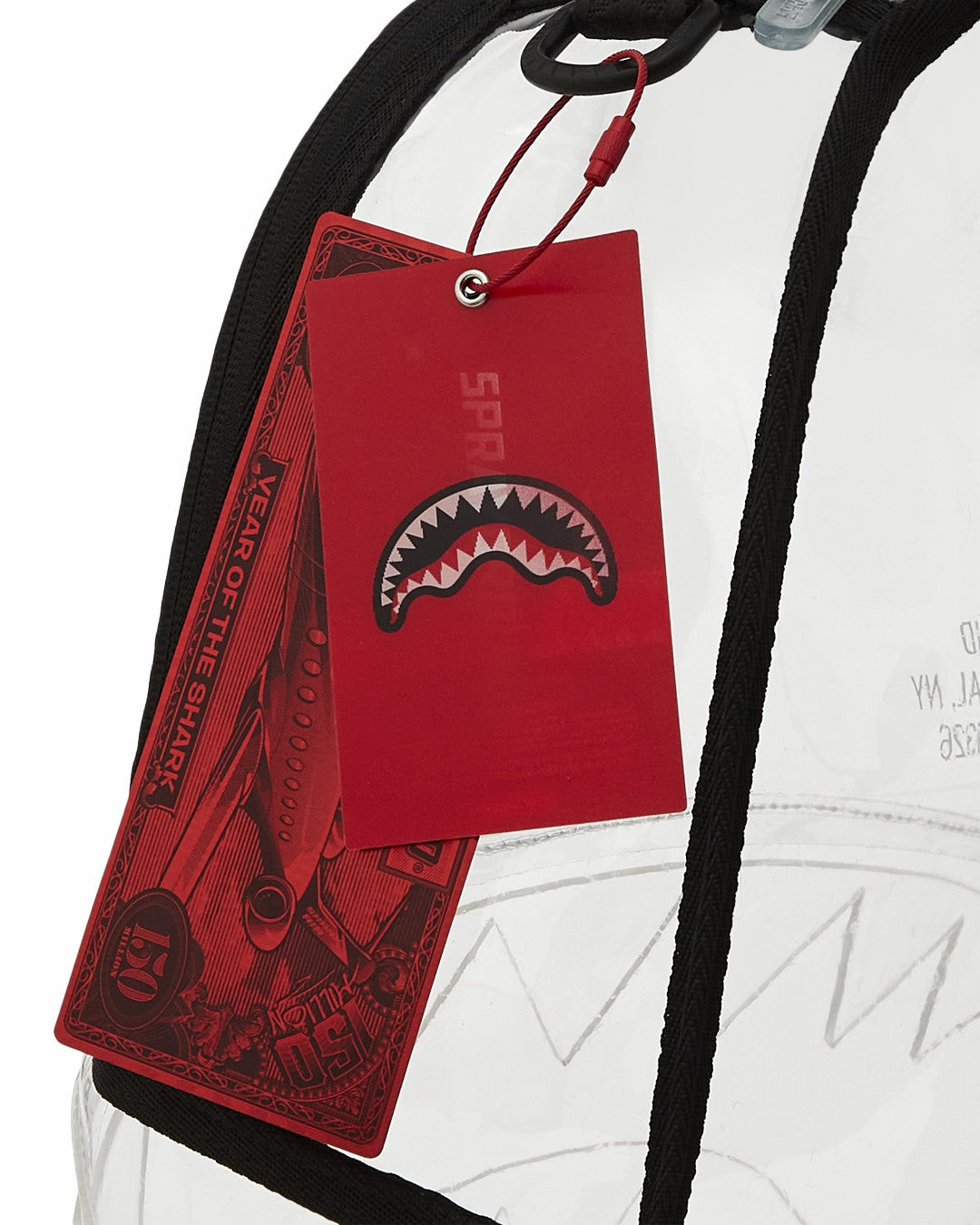 100% CLEAR BACKPACK - SHARK CENTRAL | Sprayground Clearance