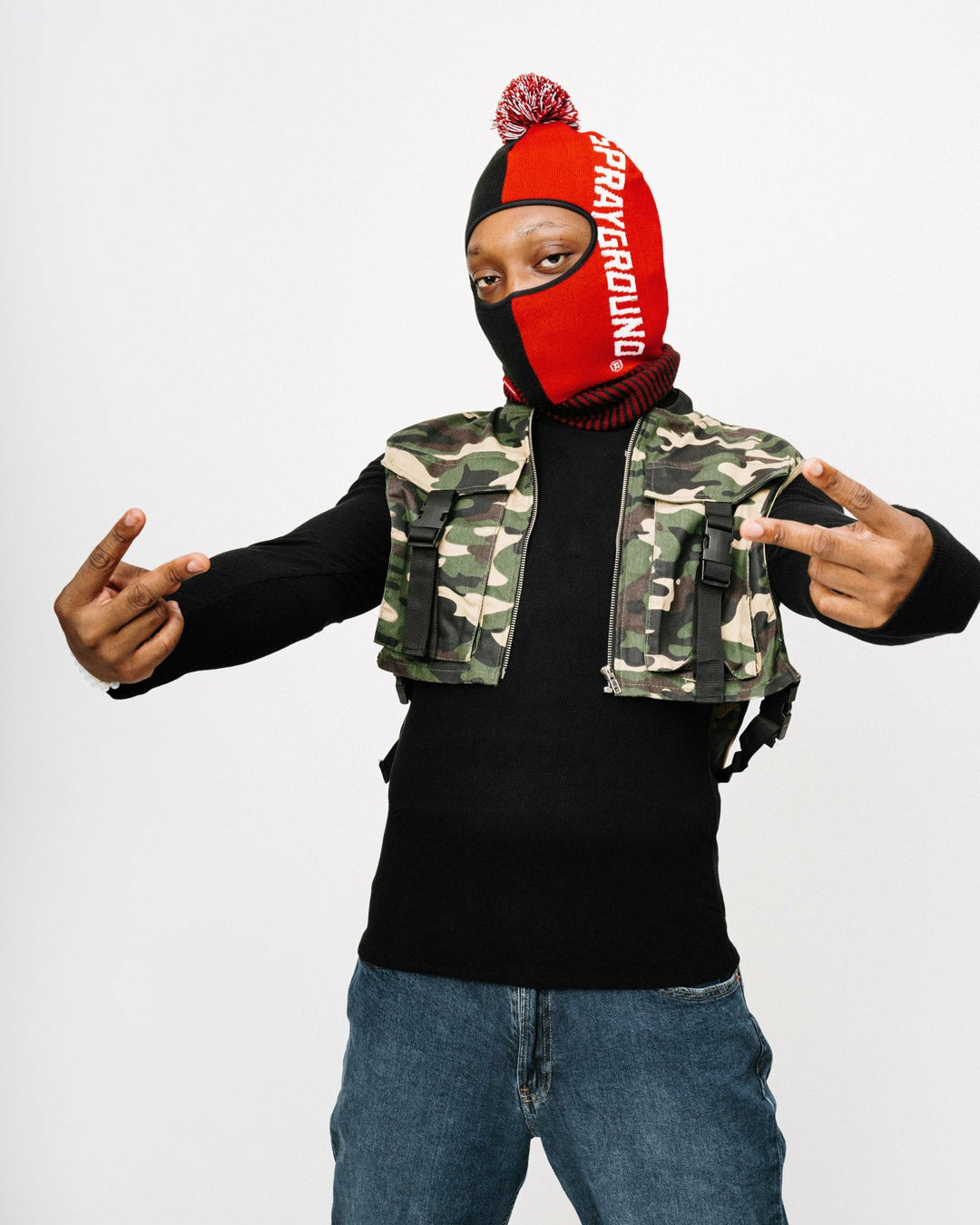 SPLIT POM SKI MASK | Sprayground Clearance