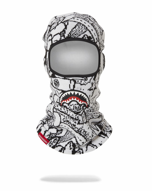 DOODLE SHARK SKI MASK | Sprayground Online