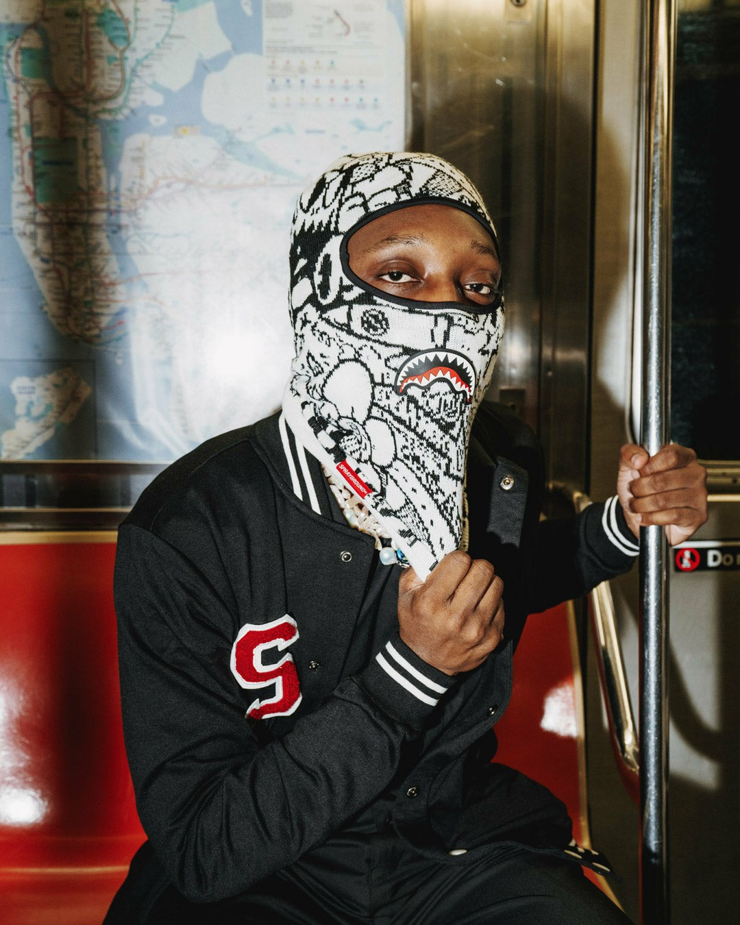 DOODLE SHARK SKI MASK | Sprayground Online