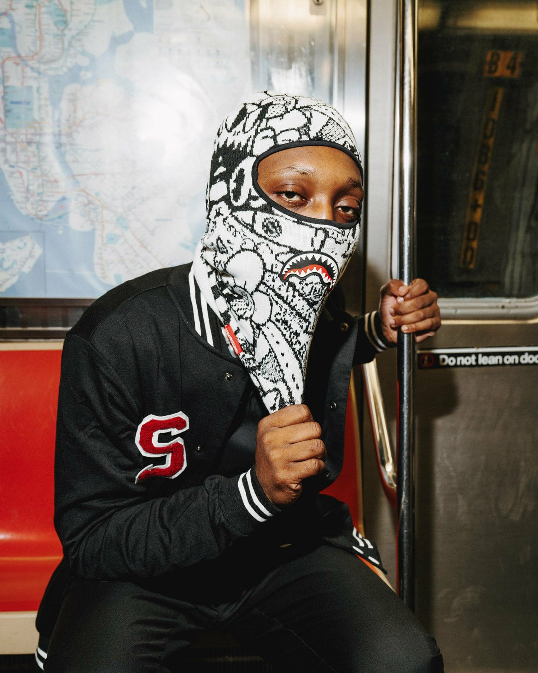 DOODLE SHARK SKI MASK | Sprayground Online