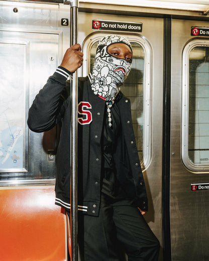 DOODLE SHARK SKI MASK | Sprayground Online