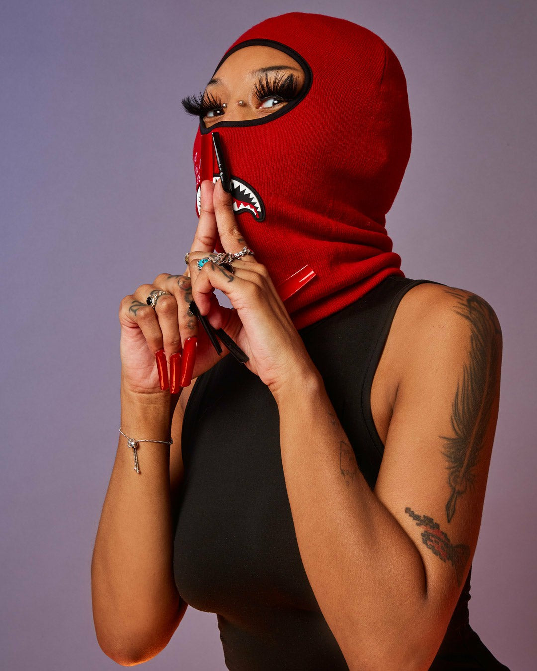 SHARK CENTRAL SKI MASK (RED) | Sprayground Near Me