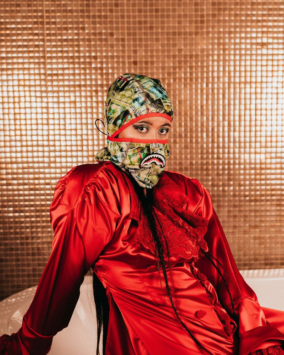 MAMA I MADE IT PULL DOWN SKI MASK | Sprayground for sale