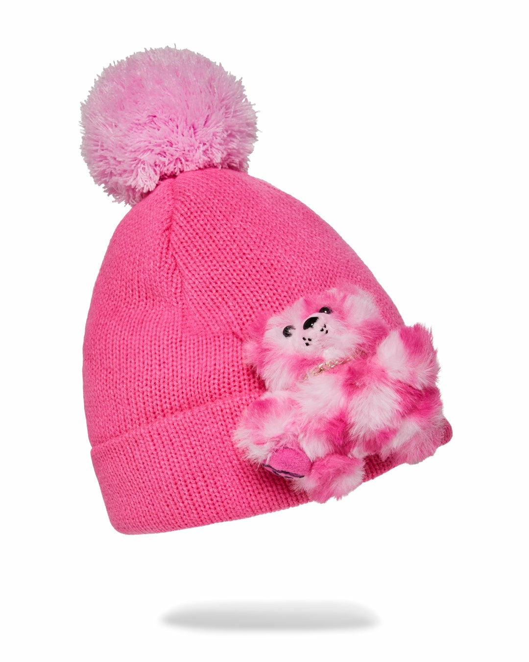 PINK LIL BEAR PUFF BEANIE | Sprayground sale