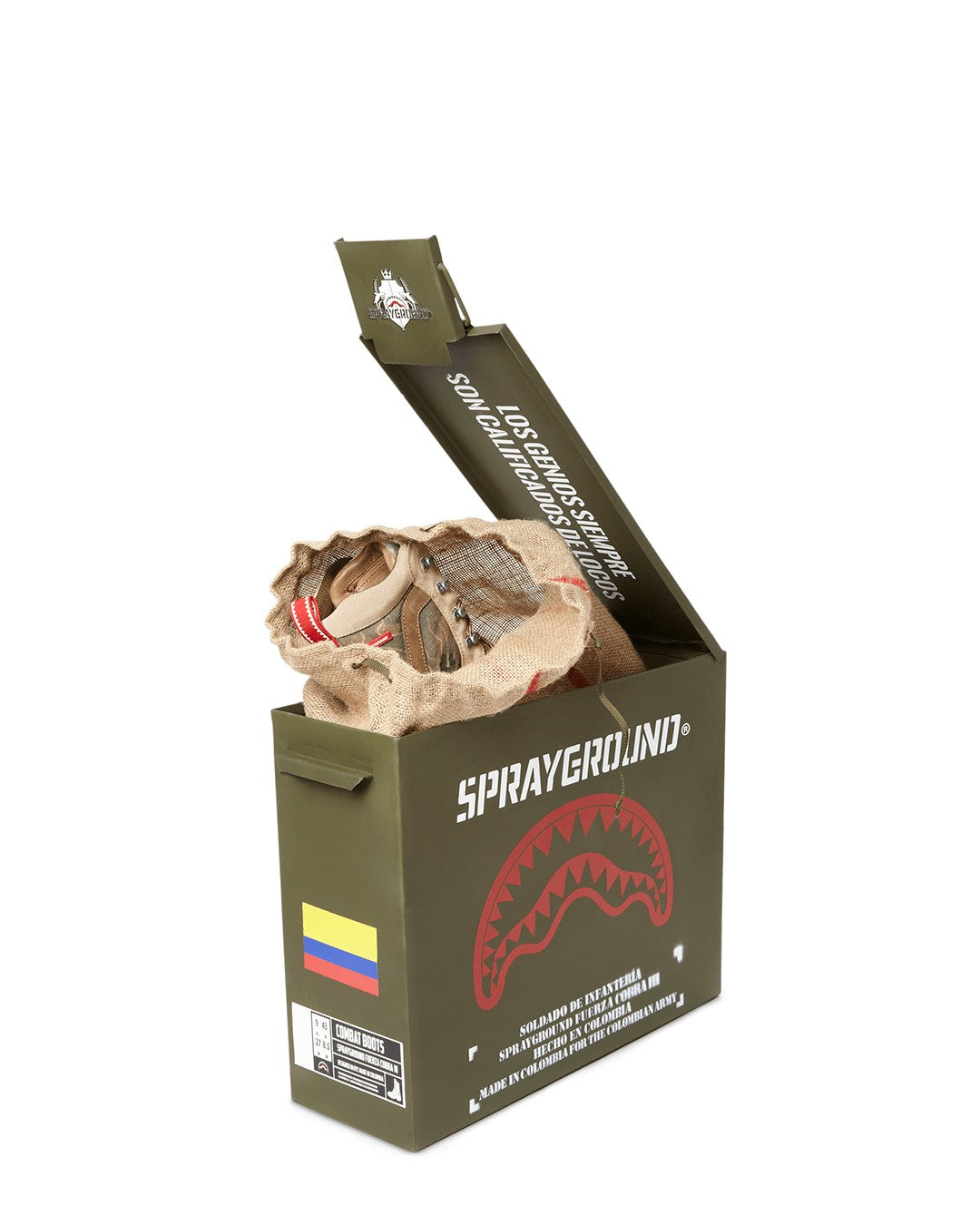 CAMO TERRAIN FUERZA COBRA PARATROOPER BOOTS - MADE IN COLOMBIA NUMBERE | Sprayground Discount
