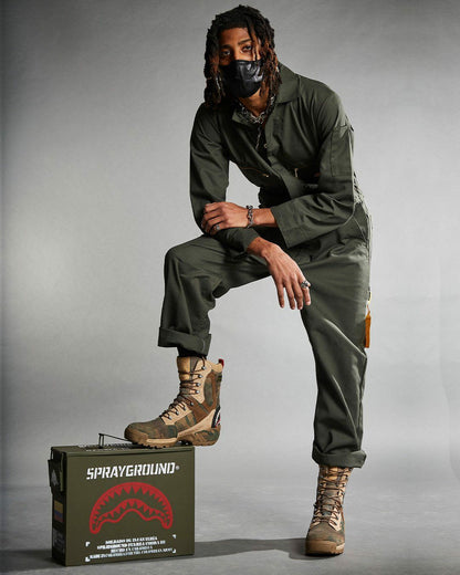 CAMO TERRAIN FUERZA COBRA PARATROOPER BOOTS - MADE IN COLOMBIA NUMBERE | Sprayground Discount