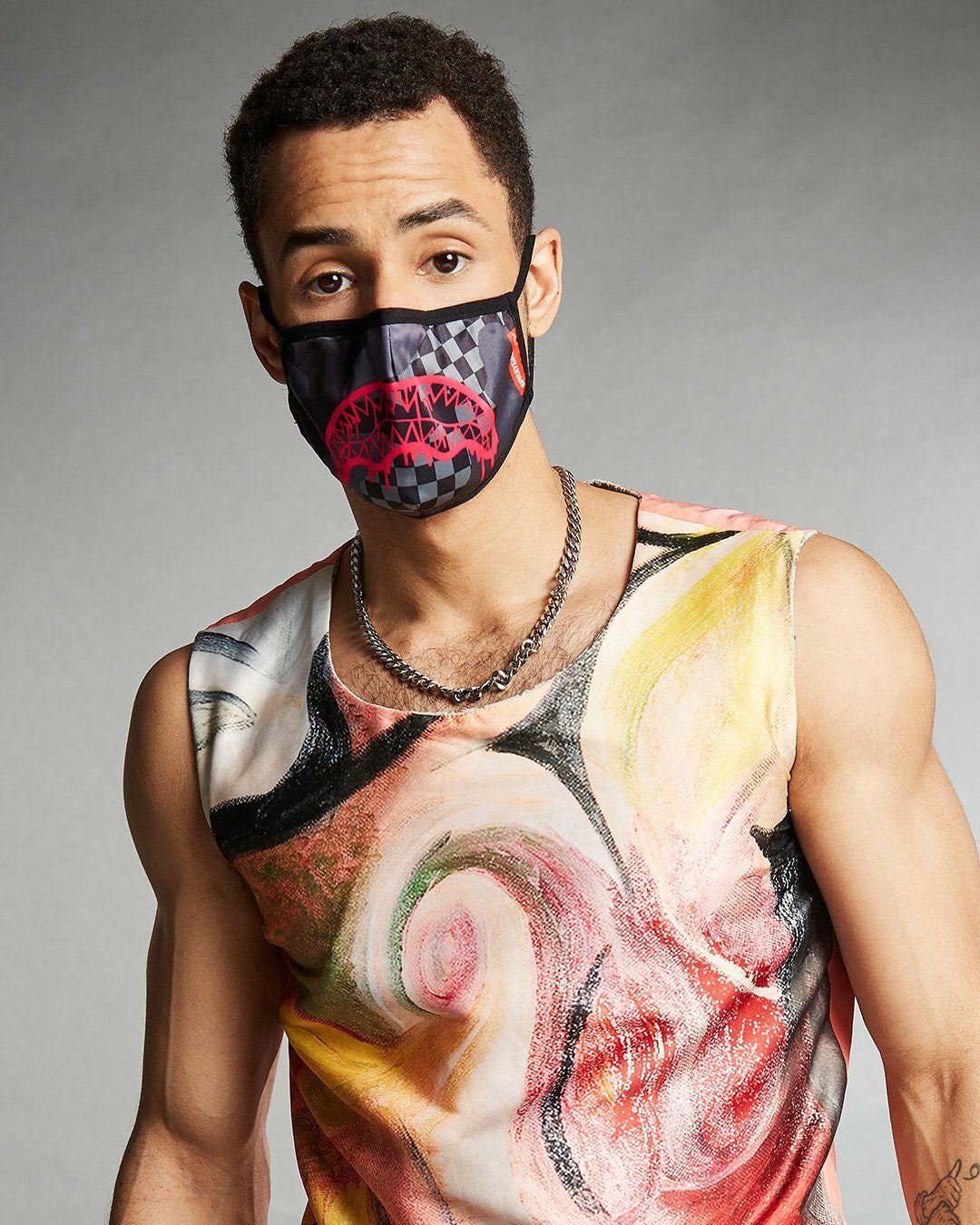 3AM PINK DRIP FACE MASK | Sprayground Online