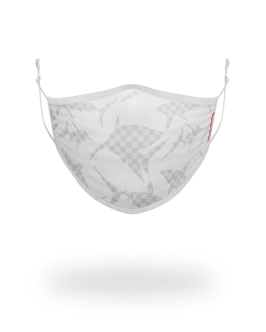 SHARK CHECK (WHITE) FACE MASK | Sprayground Near Me