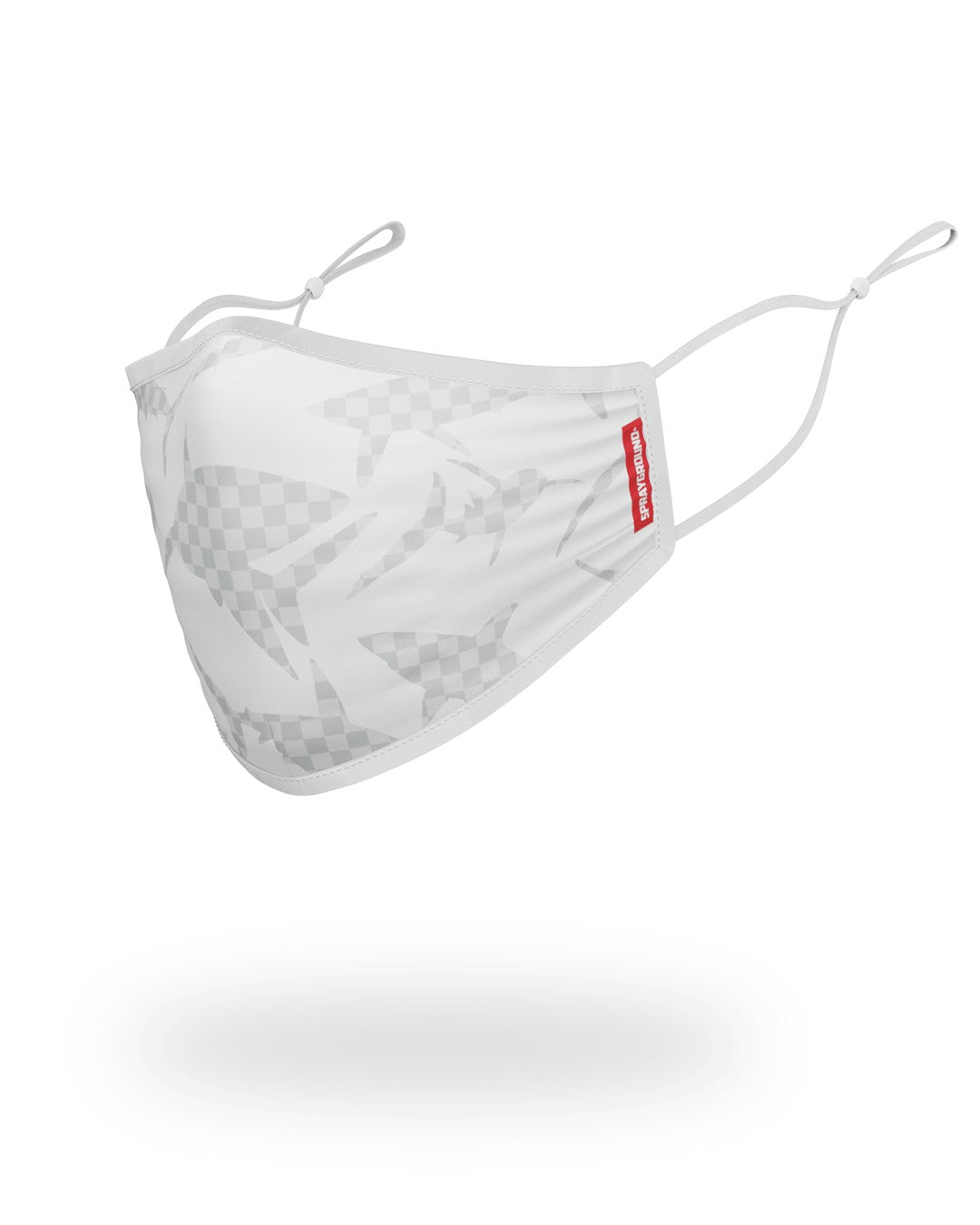 SHARK CHECK (WHITE) FACE MASK | Sprayground Near Me
