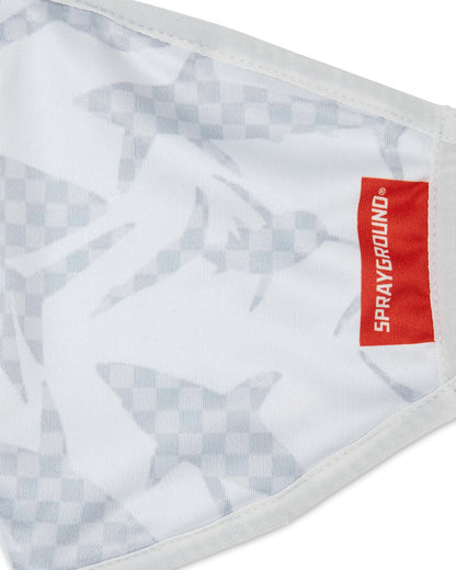 SHARK CHECK (WHITE) FACE MASK | Sprayground Near Me