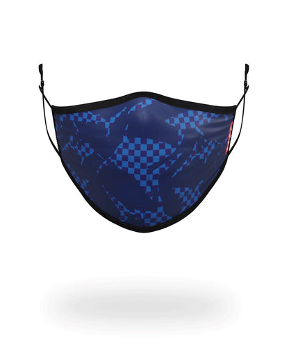SHARK CHECK (BLUE) FACE MASK | Sprayground sale