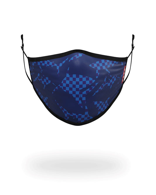 SHARK CHECK (BLUE) FACE MASK | Sprayground sale