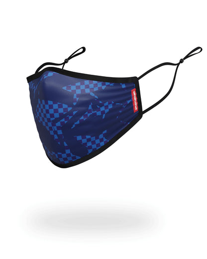 SHARK CHECK (BLUE) FACE MASK | Sprayground sale