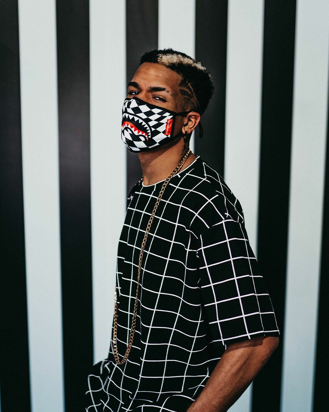 TRIPPY CHECK FACE MASK | Sprayground Near Me