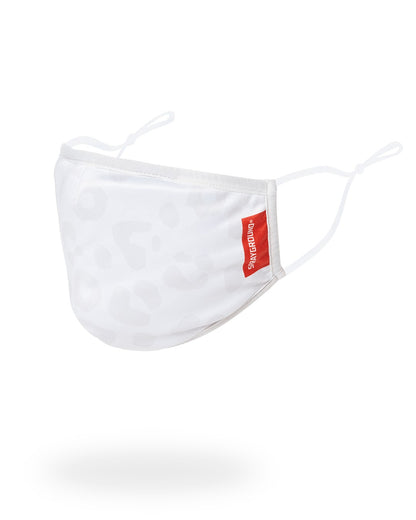 SNOW LEOPARD POLYESTER FACE MASK | Sprayground sale