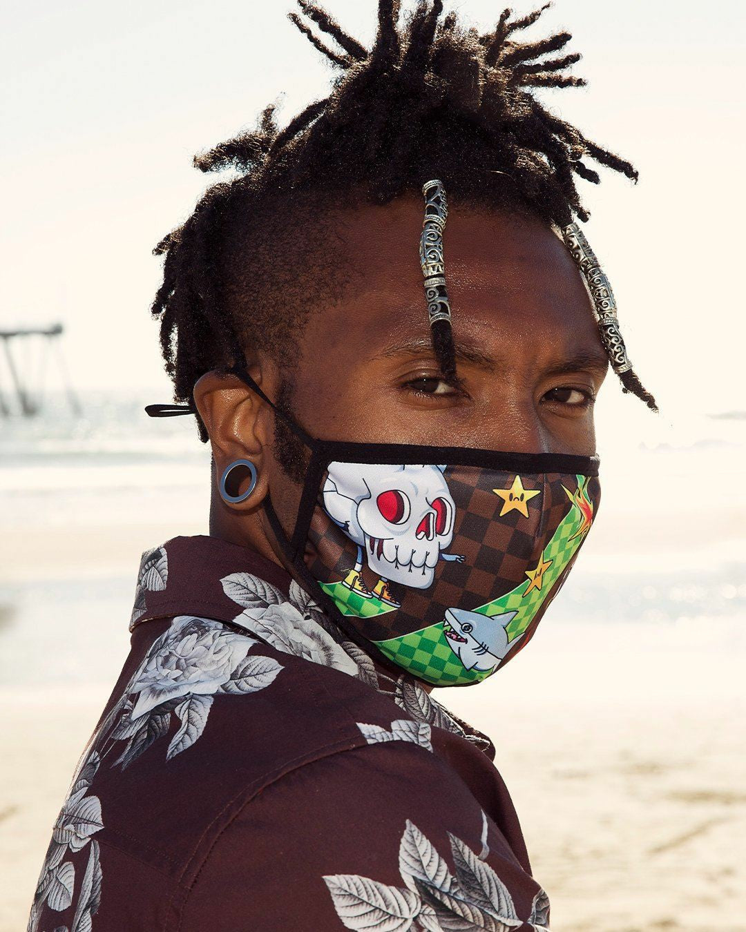WTF THUNDER SHARK FACE MASK | Sprayground Discount