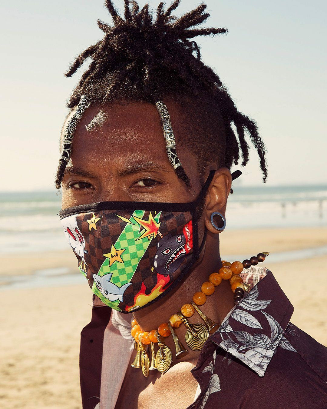 WTF THUNDER SHARK FACE MASK | Sprayground Discount