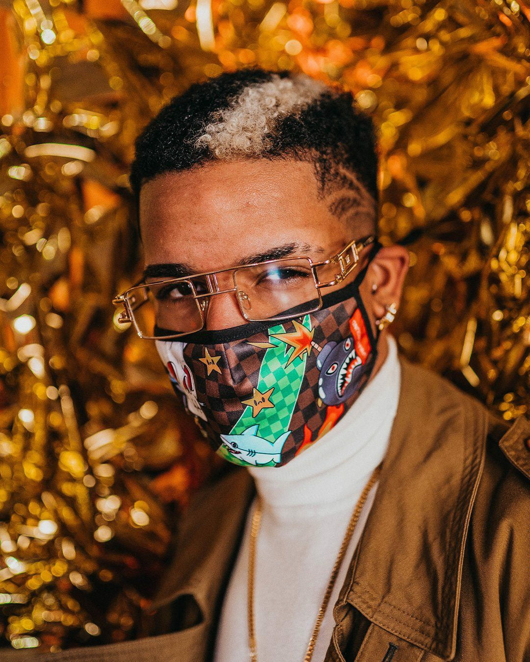 WTF THUNDER SHARK FACE MASK | Sprayground Discount