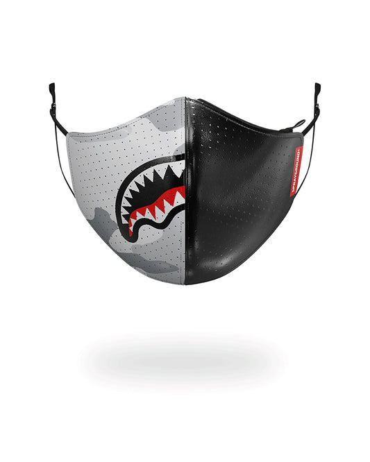 DAMAGE CONTROL STASH POCKET VEGAN LEATHER FACE MASK | Sprayground sale