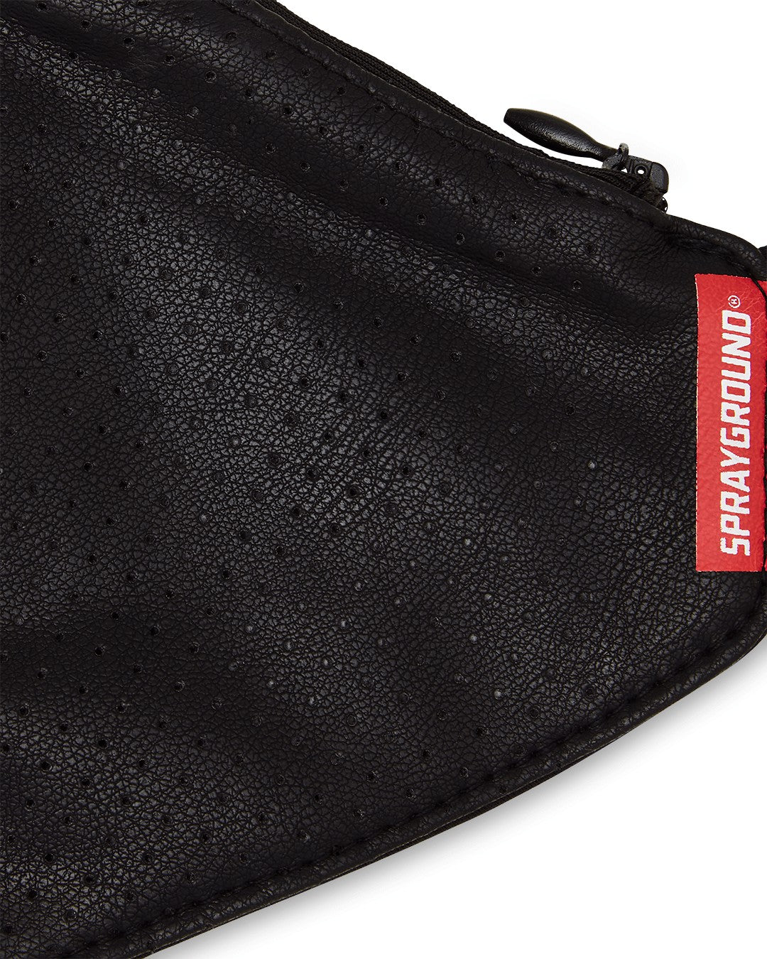 DAMAGE CONTROL STASH POCKET VEGAN LEATHER FACE MASK | Sprayground sale