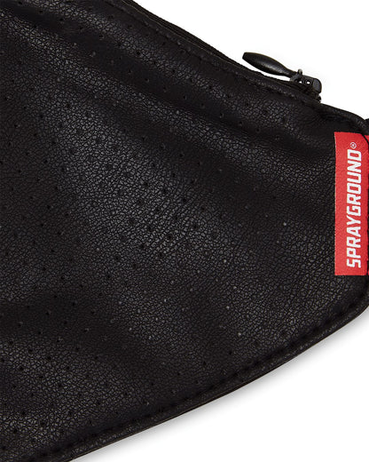 DAMAGE CONTROL STASH POCKET VEGAN LEATHER FACE MASK | Sprayground sale