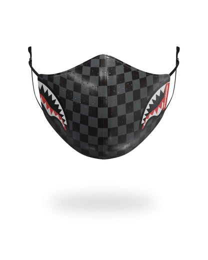 SHARKS IN PARIS (GRAY) VEGAN LEATHER FACE MASK | Sprayground US