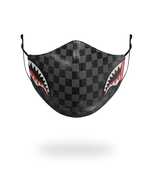 SHARKS IN PARIS (GRAY) VEGAN LEATHER FACE MASK | Sprayground US