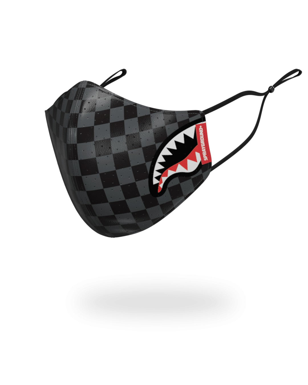 SHARKS IN PARIS (GRAY) VEGAN LEATHER FACE MASK | Sprayground US