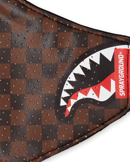 SHARKS IN PARIS VEGAN LEATHER FACE MASK | Sprayground Discount
