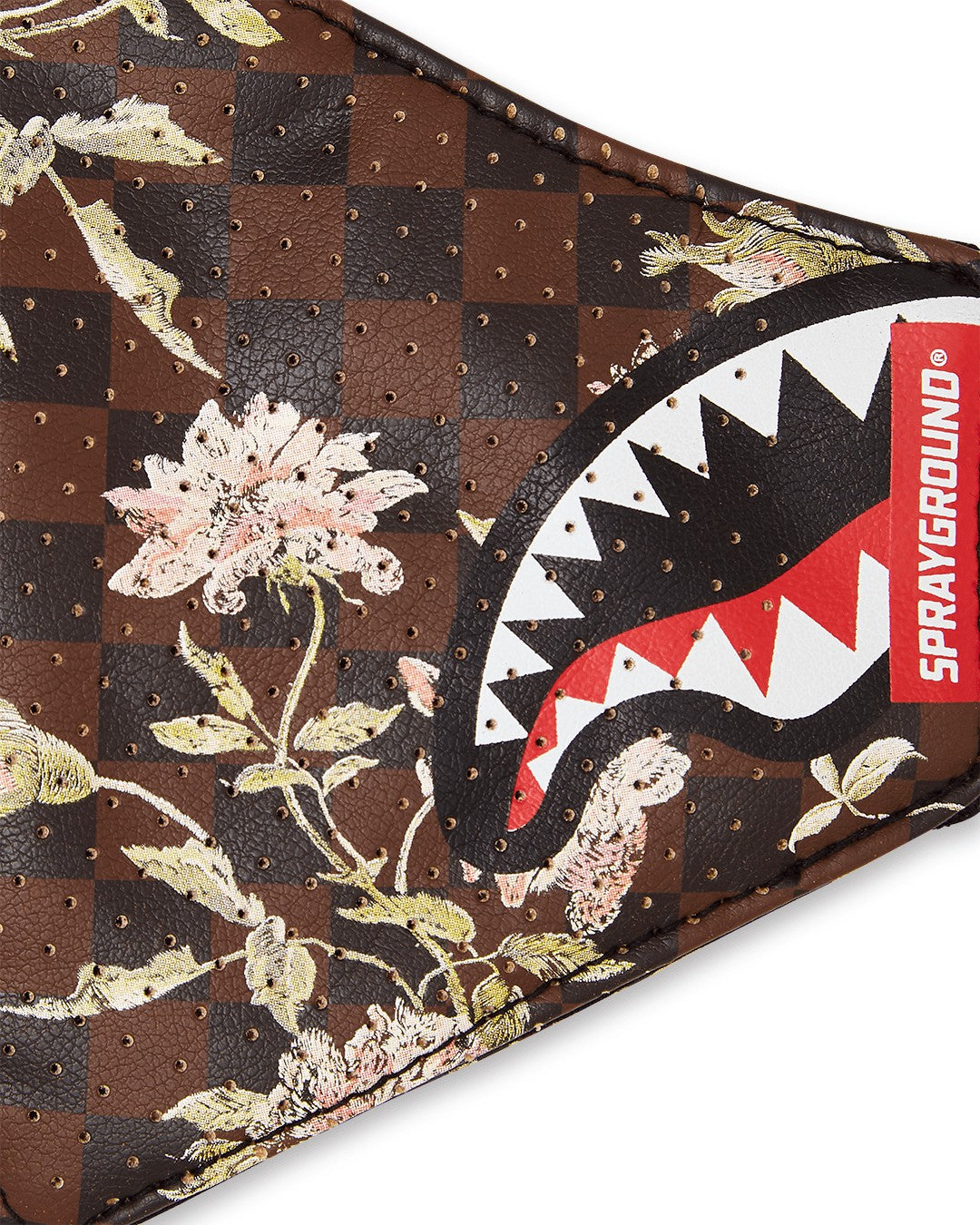 SHARKFLOWER VEGAN LEATHER FACE MASK | Sprayground for sale