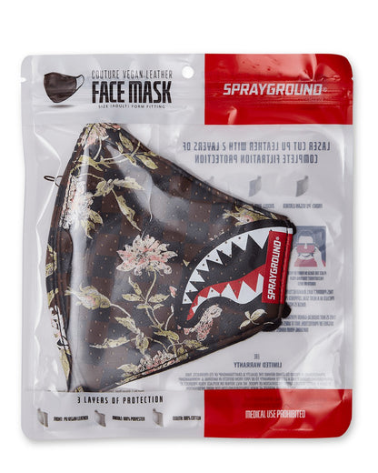 SHARKFLOWER VEGAN LEATHER FACE MASK | Sprayground for sale