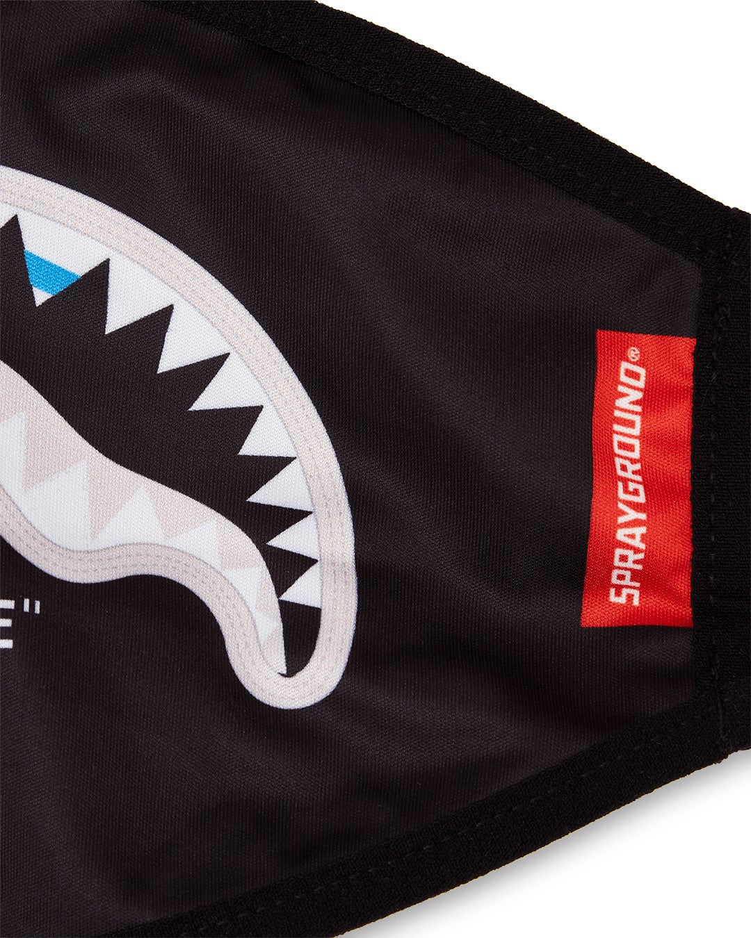 BITE ME SHARK (BLK) POLYESTER FACE MASK | Sprayground sale