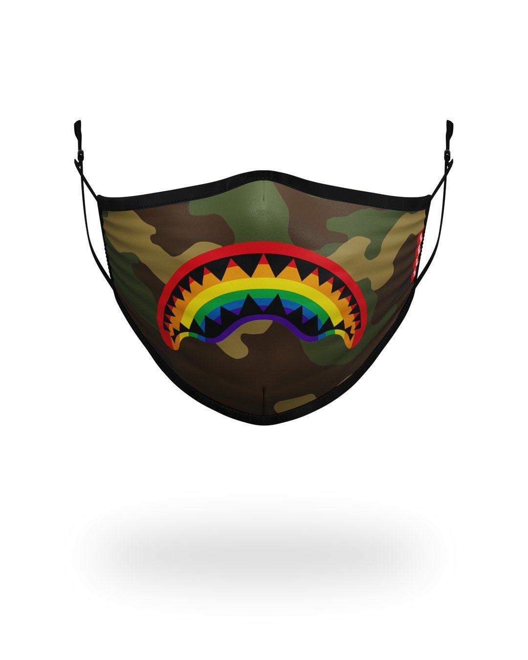 ADULT RAINBOW SHARK FORM FITTING FACE MASK | Sprayground for sale