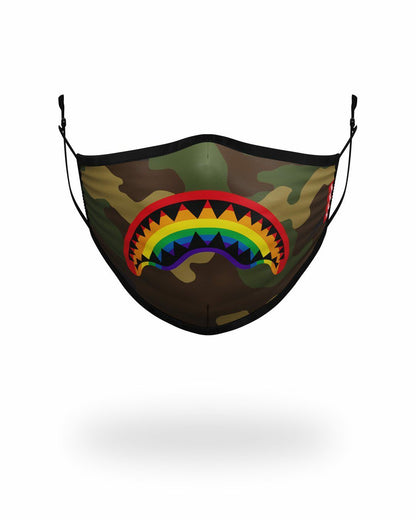 ADULT RAINBOW SHARK FORM FITTING FACE MASK | Sprayground for sale