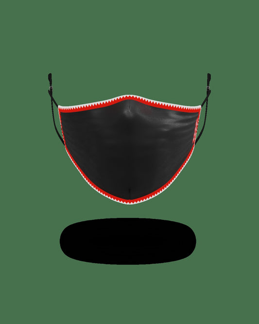ADULT VERTICAL SHARK (BLACK) FORM-FITTING FACE MASK | Sprayground Clearance