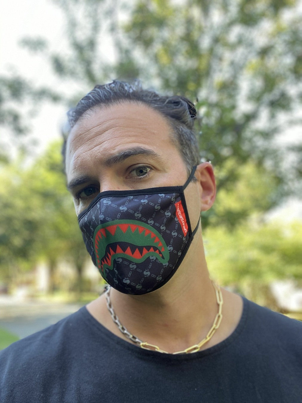 ADULT SPUCCI (BLACK) FORM-FITTING FACE MASK | Sprayground sale
