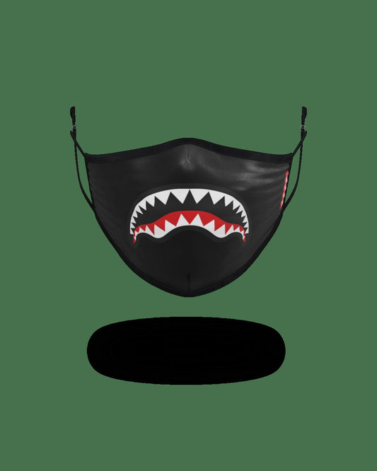 ADULT SHARK LOGO (BLACK) FORM-FITTING FACE MASK | Sprayground US