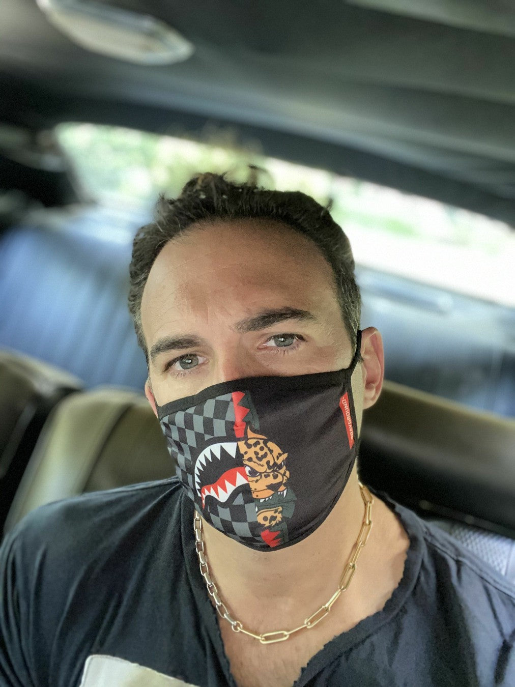 ADULT SPUCCI SPLIT FORM-FITTING FACE MASK | Sprayground Discount