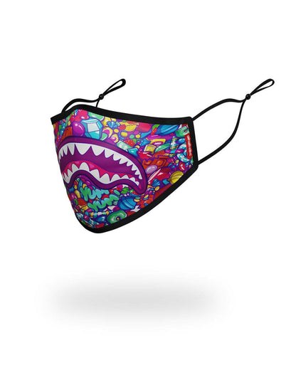 KIDS FORM FITTING MASK: CANDY SHARK | Sprayground Near Me