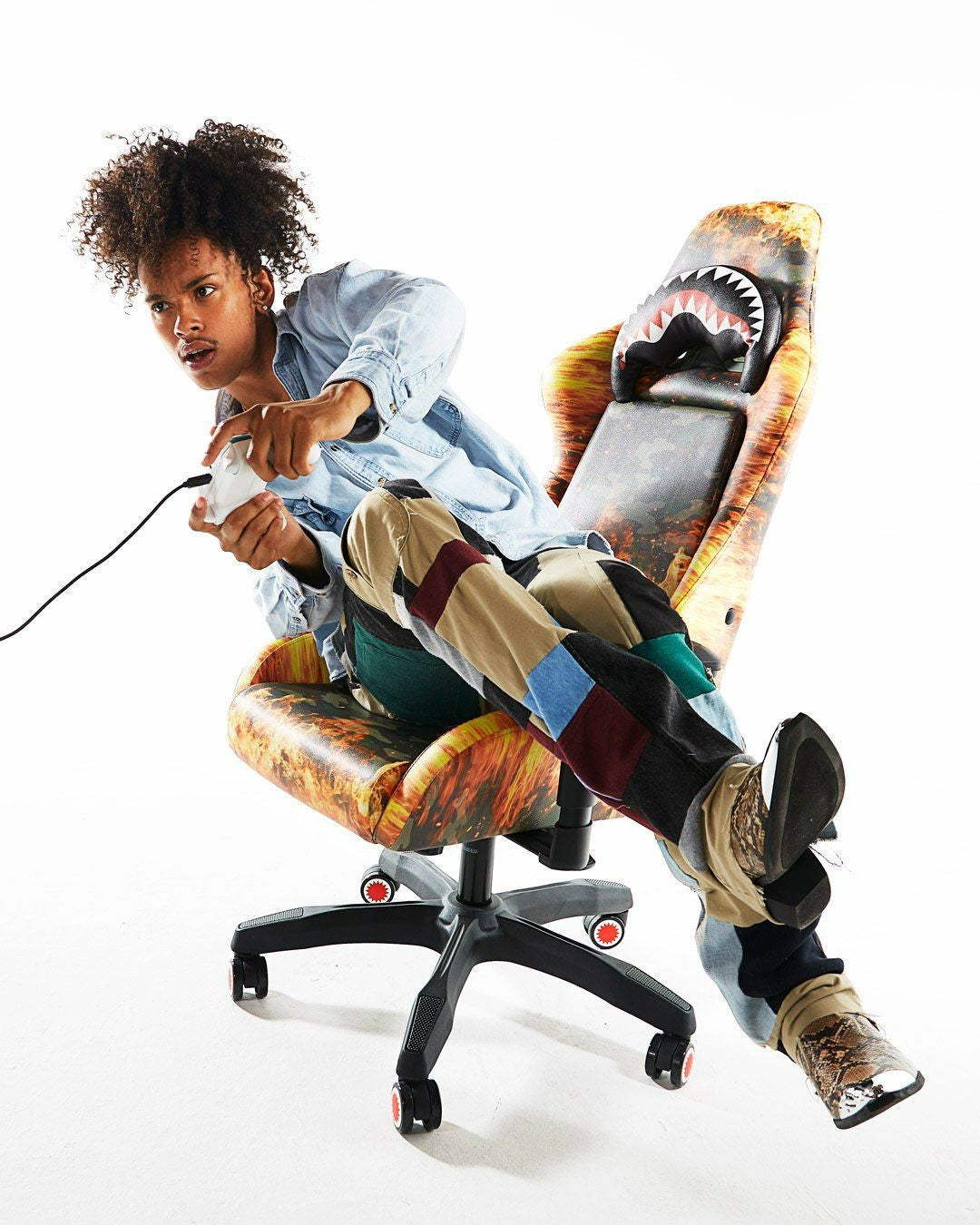 FIRE CAMO GAMING CHAIR - SUPER RARE | Sprayground US