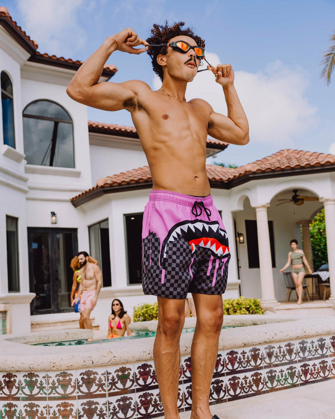 OCEAN DRIP CHECK SWIM SHORT | Sprayground for sale