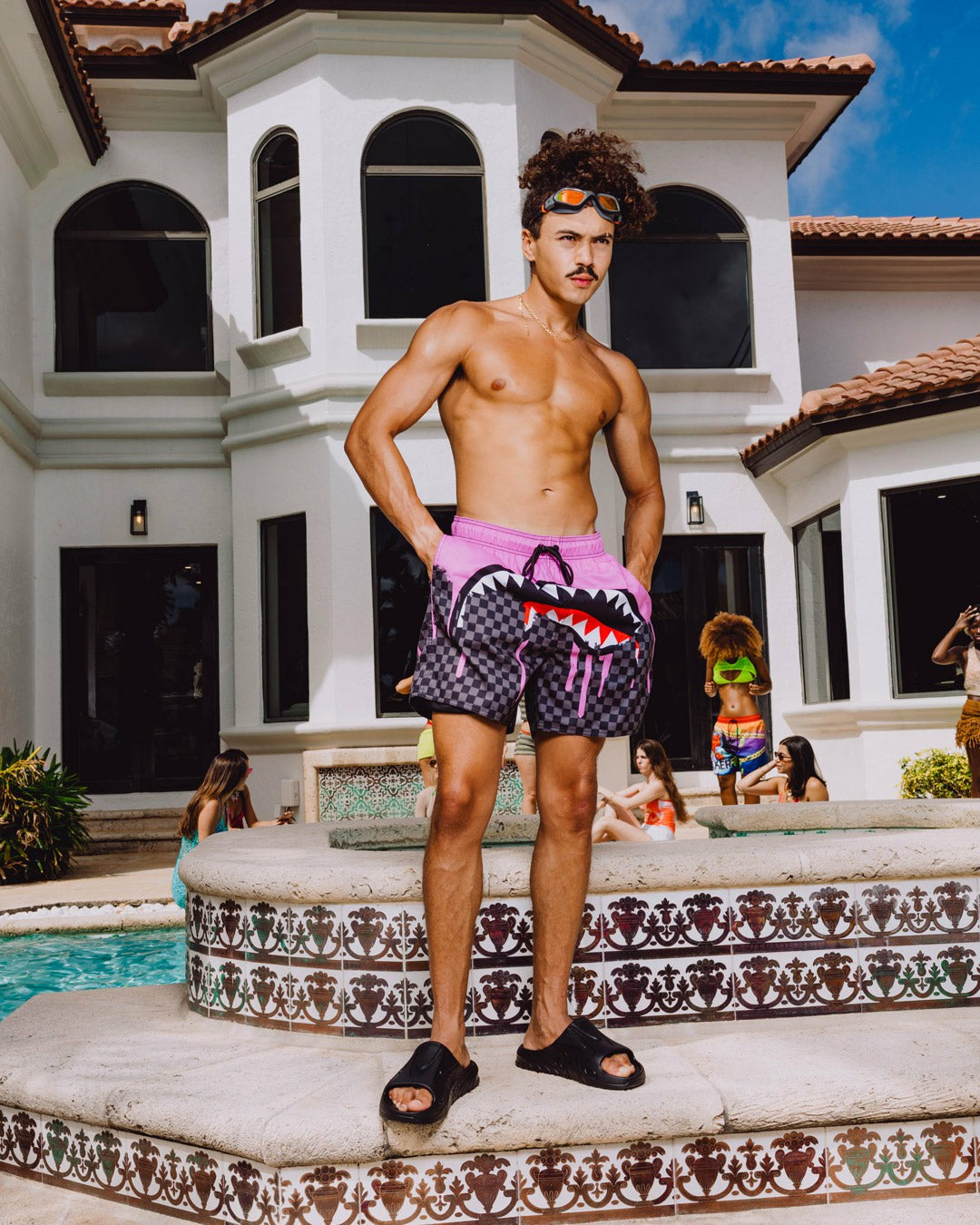 OCEAN DRIP CHECK SWIM SHORT | Sprayground for sale