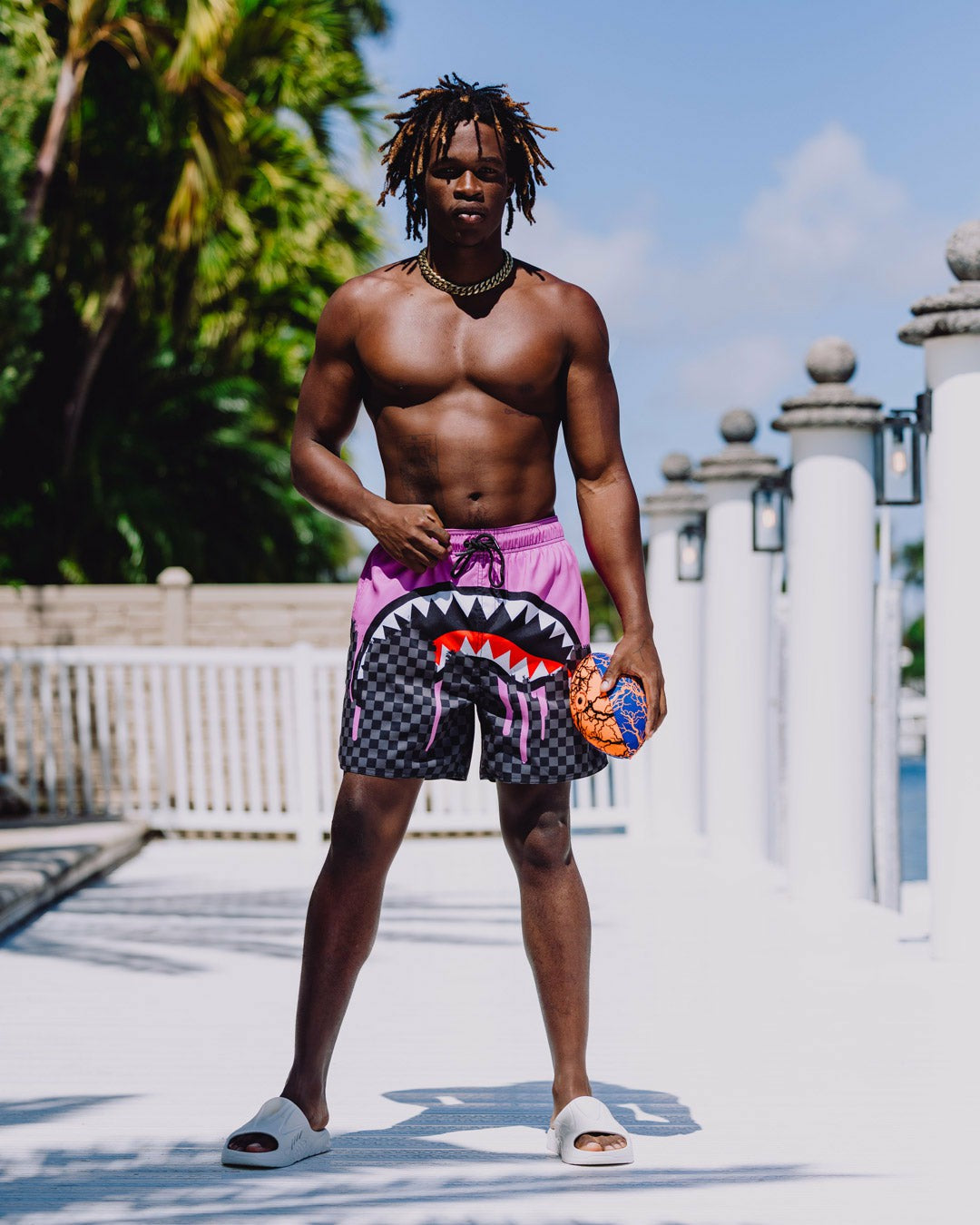 OCEAN DRIP CHECK SWIM SHORT | Sprayground for sale